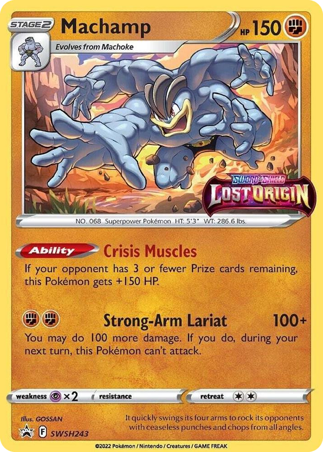0243 Machamp - SWSH243 (Prerelease) Promo Sword & Shield Promo Cards