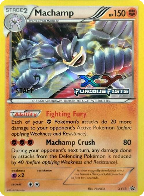 XY013 Machamp - XY13 (Prerelease) [Staff] Promo XY Promos