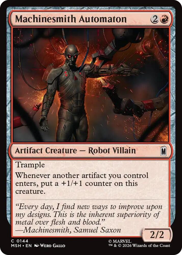 Machinesmith Automaton #144 C - Marvel Super Heroes Pokemon card