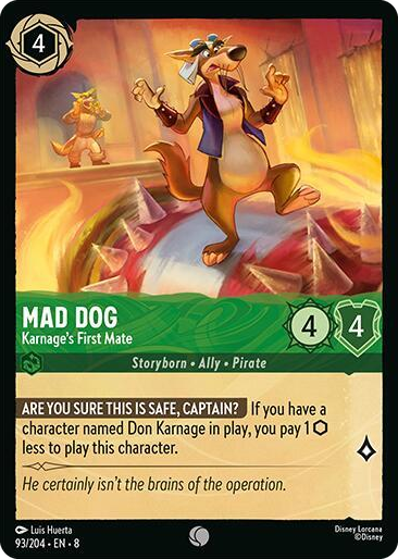 0093 Mad Dog - Karnage's First Mate Common Reign of Jafar