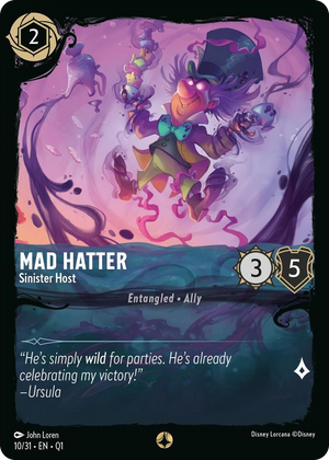 0010 Mad Hatter - Sinister Host None Illumineer's Quest: Deep Trouble