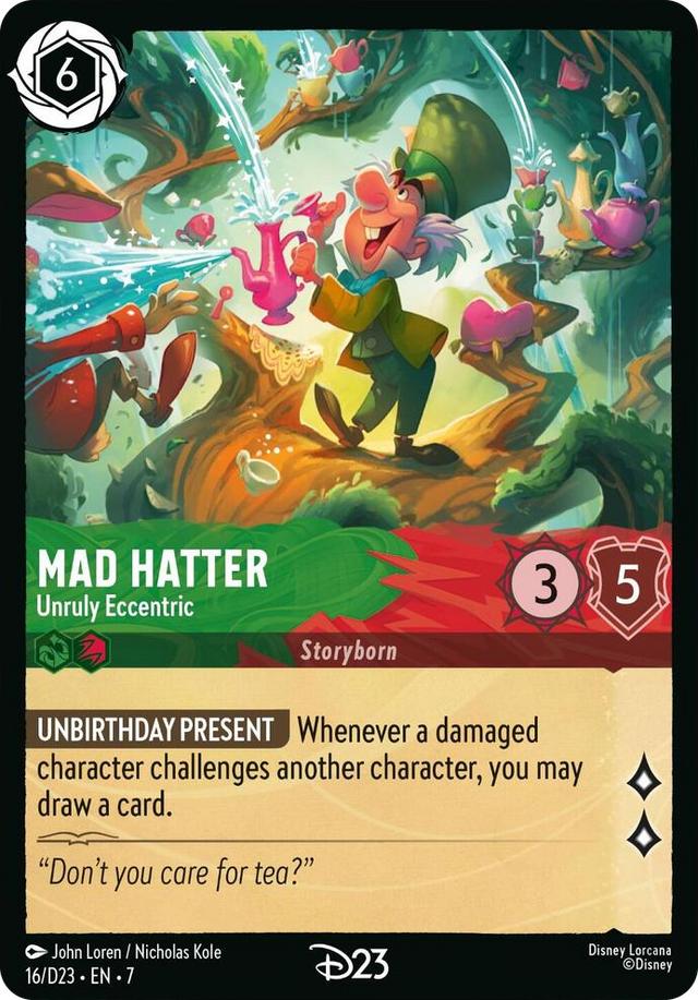 0016 Mad Hatter - Unruly Eccentric Promo D23 Promos