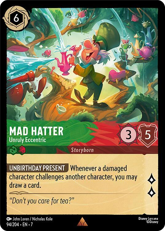 0094 Mad Hatter - Unruly Eccentric Rare Archazia's Island
