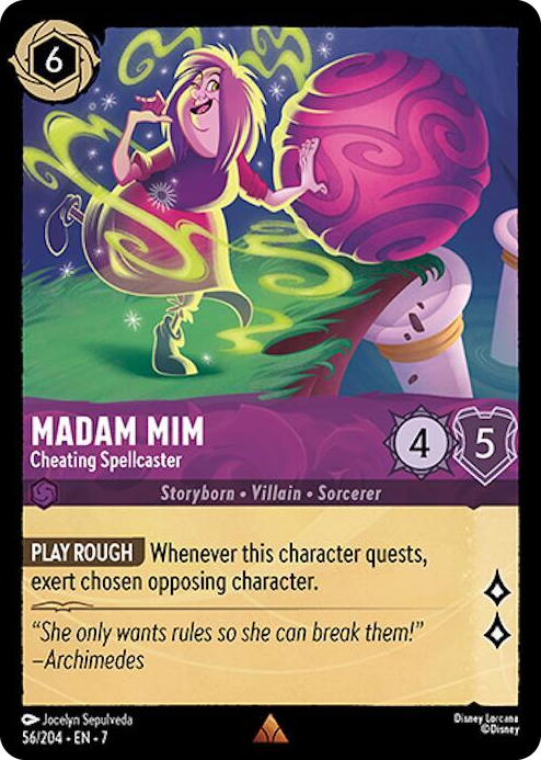 0056 Madam Mim - Cheating Spellcaster Rare Archazia's Island