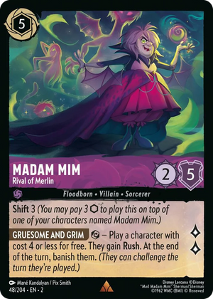0048 Madam Mim - Rival of Merlin Rare Rise of the Floodborn