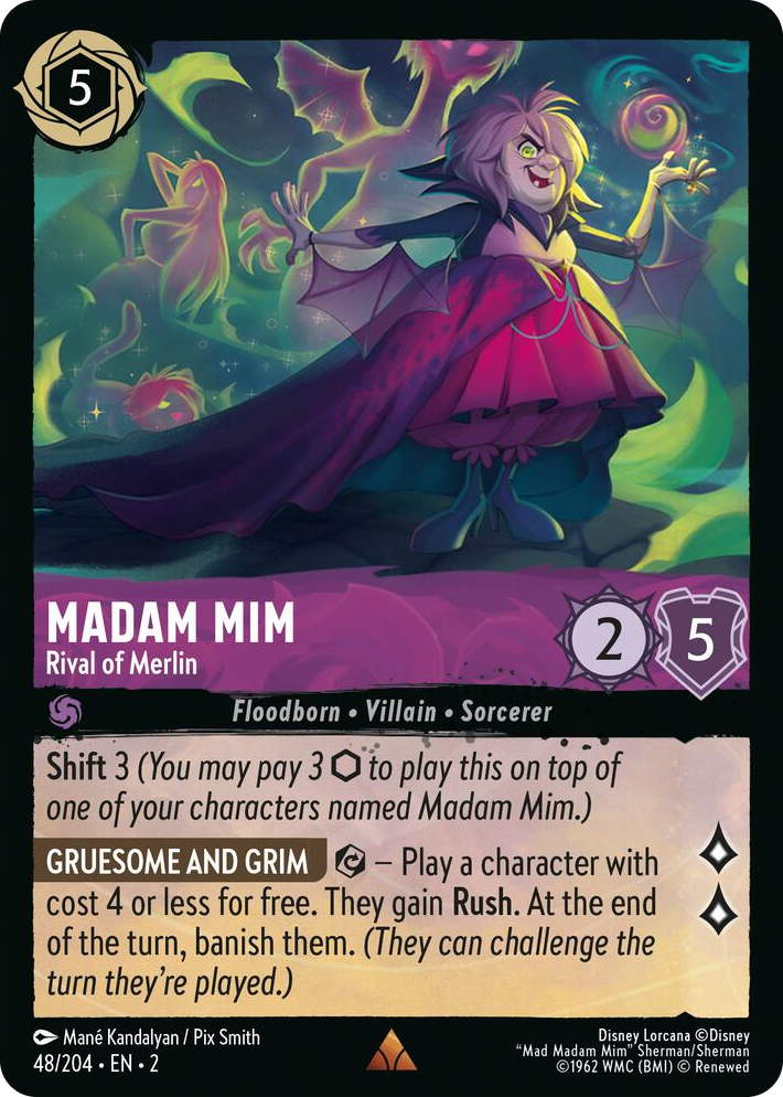 0048 Madam Mim - Rival of Merlin Rare Rise of the Floodborn
