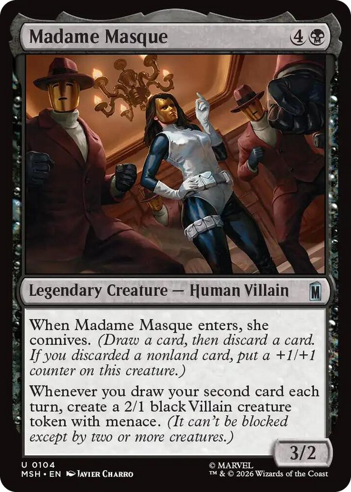 Madame Masque #104 U - Marvel Super Heroes Pokemon card