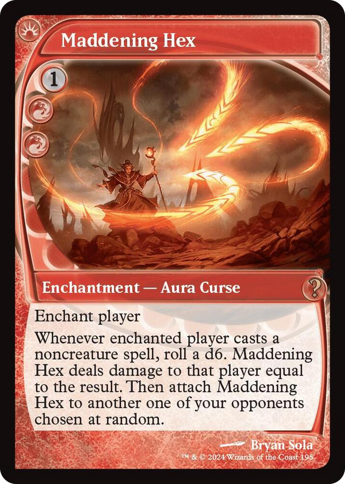 Maddening Hex (Future Sight) #195 R - Mystery Booster 2 Pokemon card