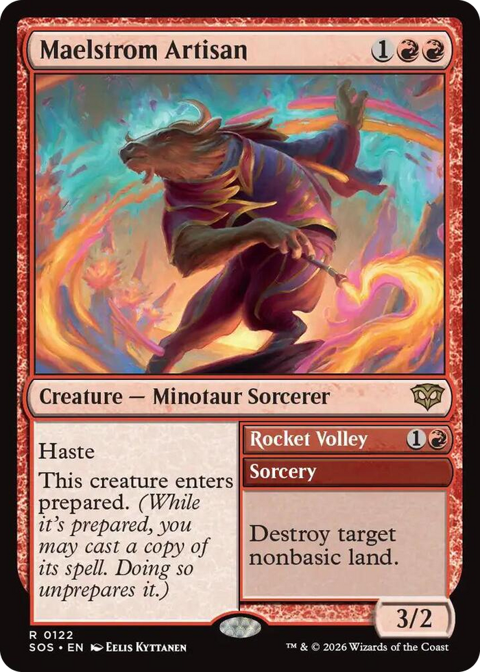 Maelstrom Artisan #122 R - Secrets of Strixhaven Pokemon card