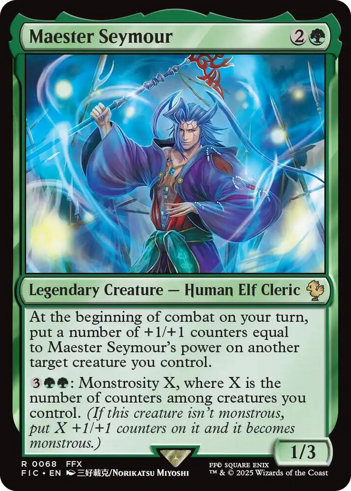 Maester Seymour #68 R - Commander: FINAL FANTASY Pokemon card