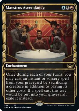 0381 Maestros Ascendancy (Gilded Foil) R Streets of New Capenna
