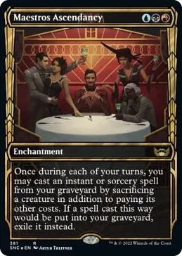 0381 Maestros Ascendancy (Gilded Foil) R Streets of New Capenna