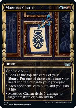 0382 Maestros Charm (Gilded Foil) U Streets of New Capenna