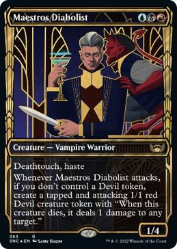 0383 Maestros Diabolist (Gilded Foil) R Streets of New Capenna
