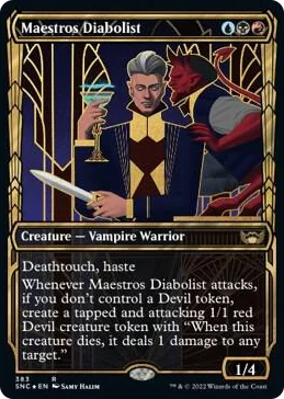 0383 Maestros Diabolist (Gilded Foil) R Streets of New Capenna