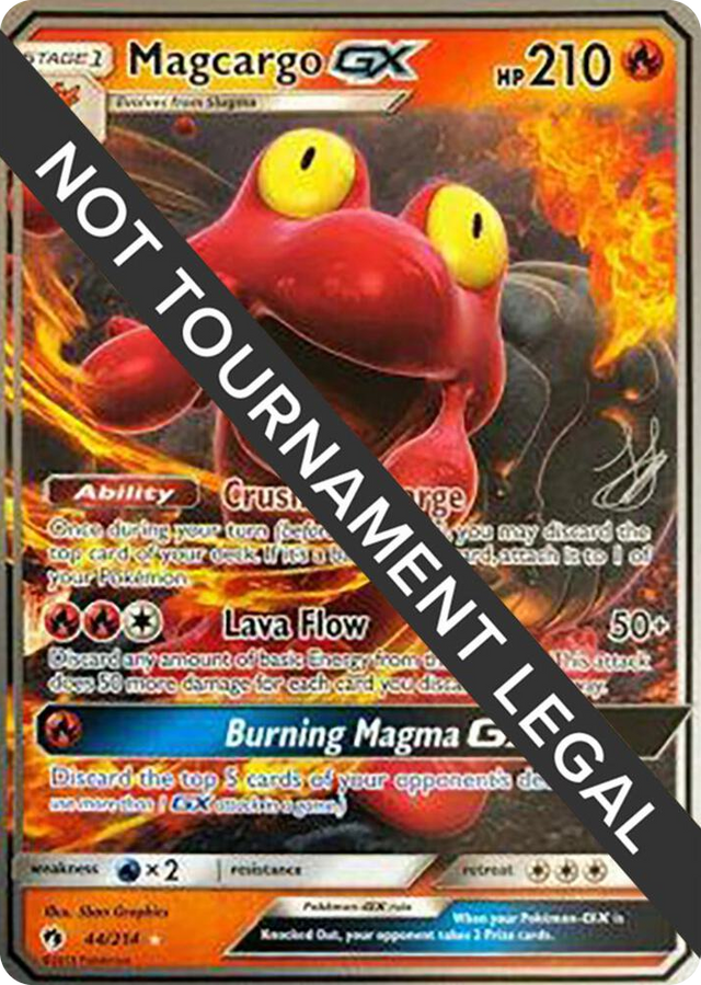 0044 Magcargo GX - 2019 (Henry Brand) Ultra Rare World Championship Decks