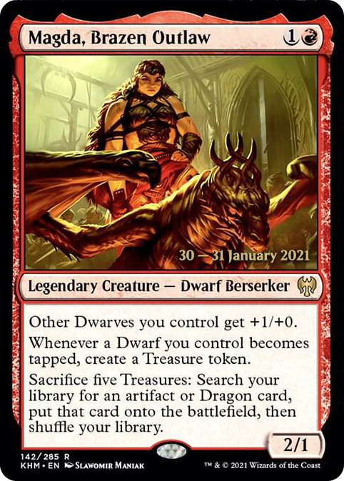 0142 Magda, Brazen Outlaw R Prerelease Cards