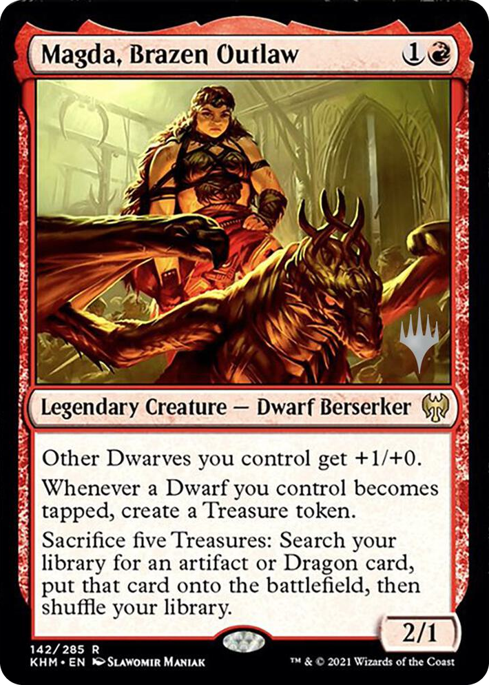 0142 Magda, Brazen Outlaw R Promo Pack: Kaldheim