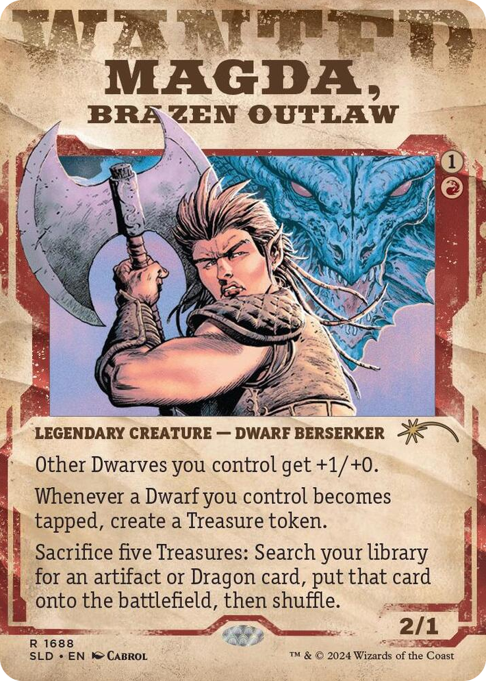 1688 Magda, Brazen Outlaw R Secret Lair Drop Series