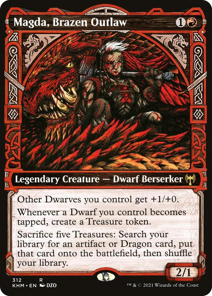 0312 Magda, Brazen Outlaw (Showcase) R Kaldheim