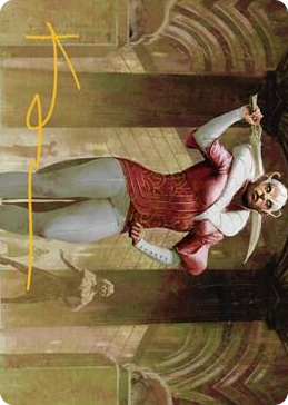 0005 Mage's Attendant Art Card (Gold-Stamped Signature) S Art Series: Streets of New Capenna