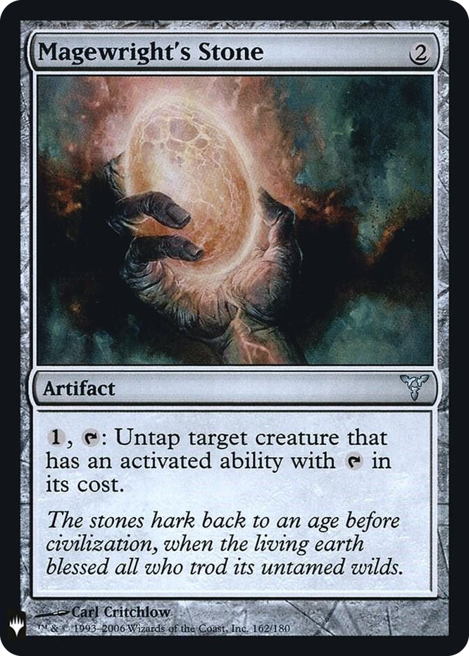 Magewright's Stone #162 U - The List Reprints Pokemon card
