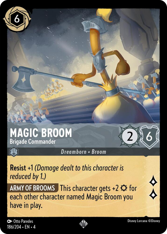 0186 Magic Broom - Brigade Commander Super Rare Ursula's Return