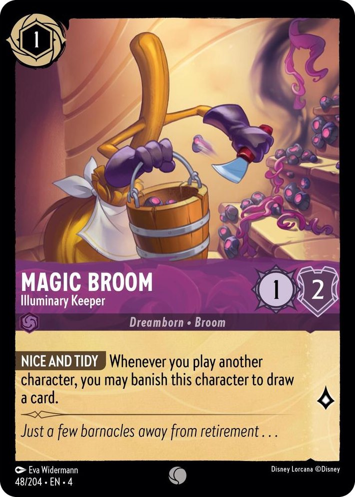 0048 Magic Broom - Illuminary Keeper Common Ursula's Return