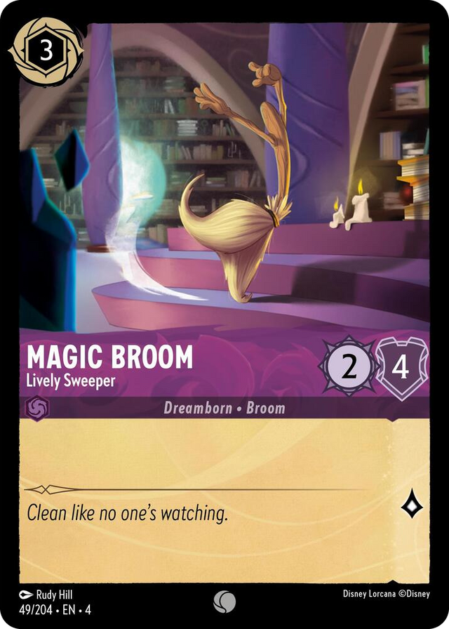 0049 Magic Broom - Lively Sweeper Common Ursula's Return