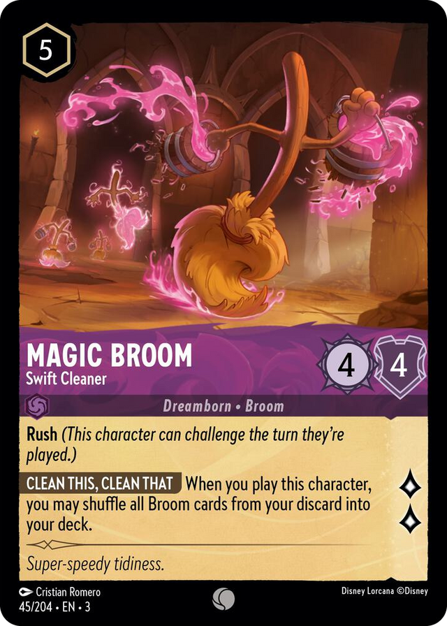 0045 Magic Broom - Swift Cleaner Common Into the Inklands