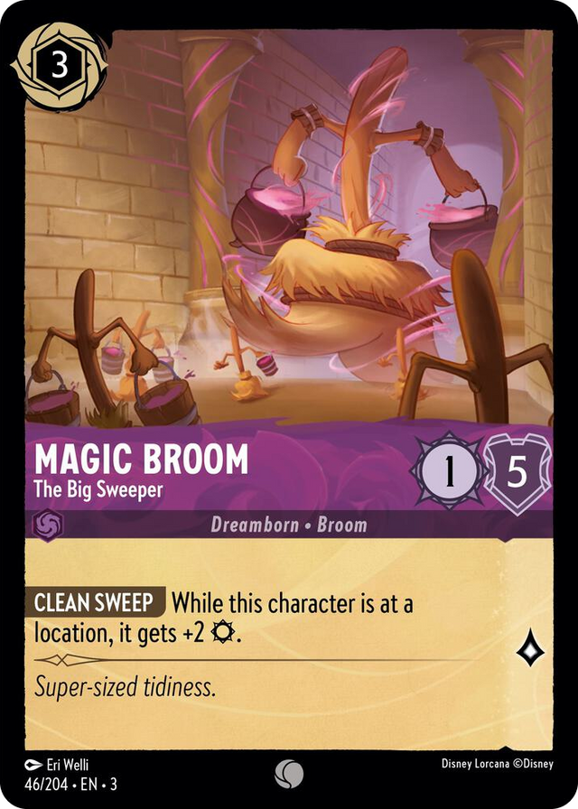 0046 Magic Broom - The Big Sweeper Common Into the Inklands