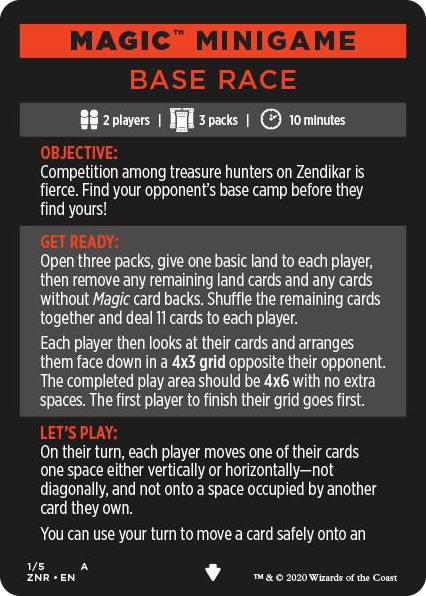 0001 Magic Minigame: Base Race S Zendikar Rising