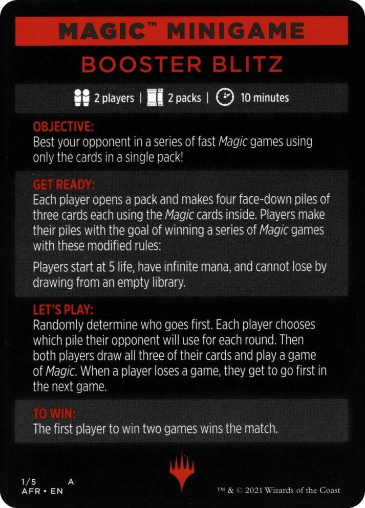 0001 Magic Minigame: Booster Blitz S Adventures in the Forgotten Realms