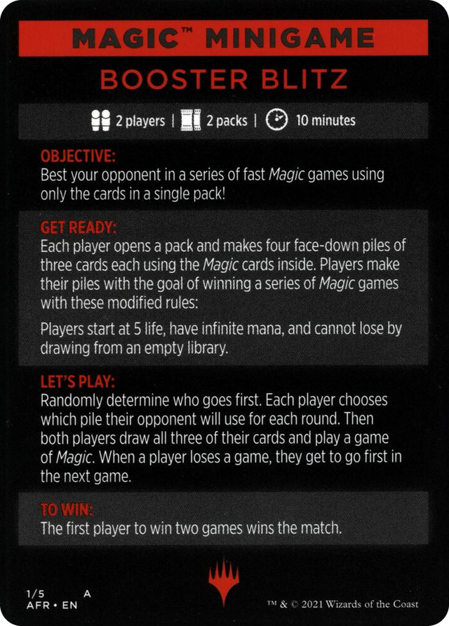 0001 Magic Minigame: Booster Blitz S Adventures in the Forgotten Realms