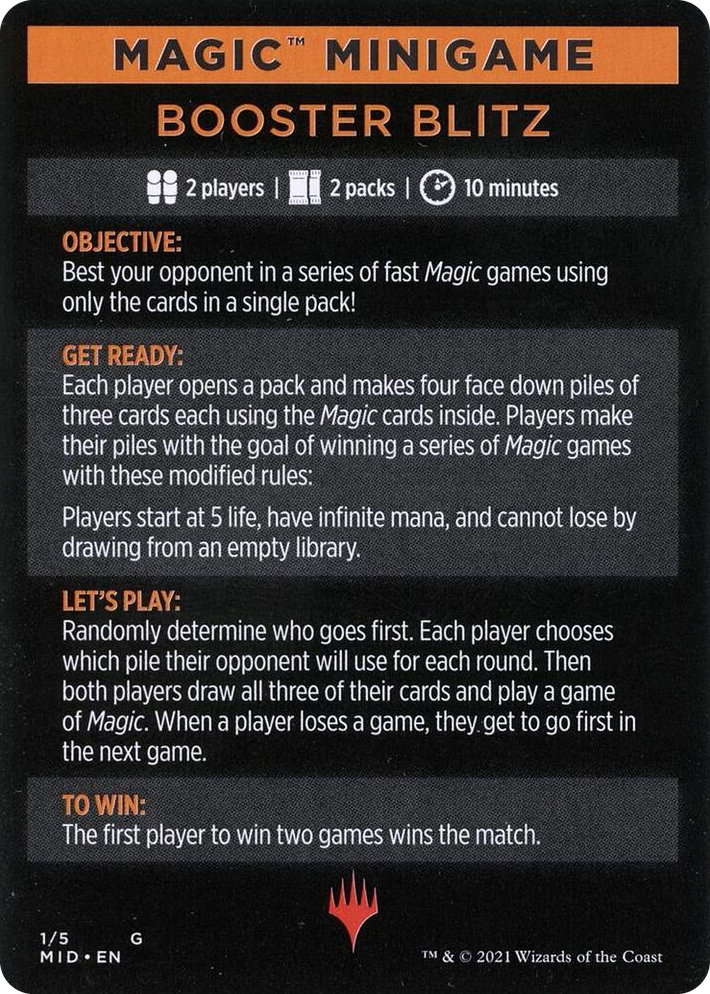 0001 Magic Minigame: Booster Blitz S Innistrad: Midnight Hunt