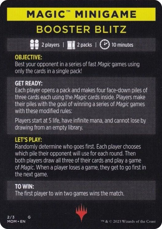 0002 Magic Minigame: Booster Blitz S March of the Machine