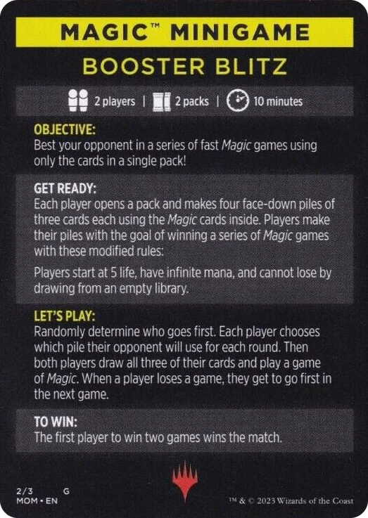 0002 Magic Minigame: Booster Blitz S March of the Machine