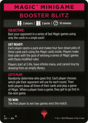 0002 Magic Minigame: Booster Blitz S The Lost Caverns of Ixalan