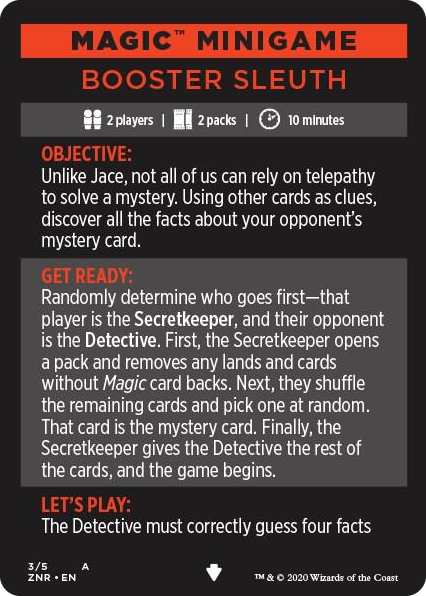 0003 Magic Minigame: Booster Sleuth S Zendikar Rising