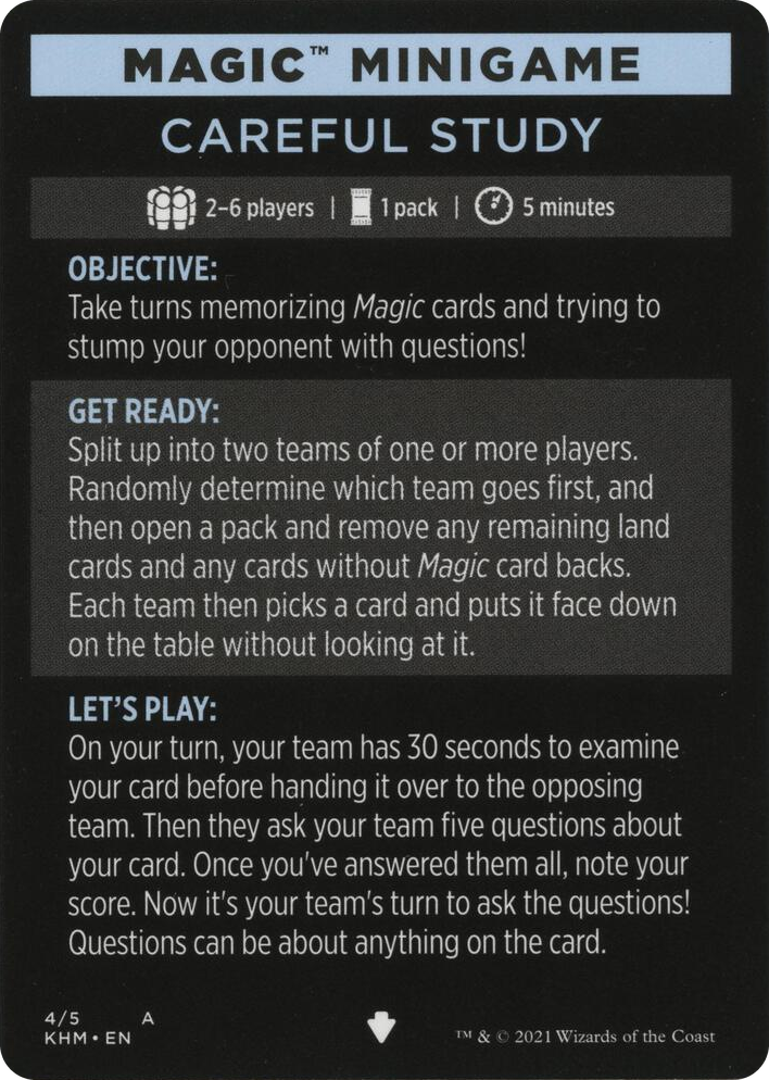 0004 Magic Minigame: Careful Study S Kaldheim