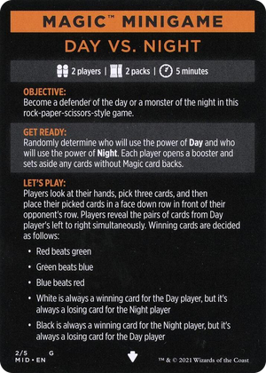 0002 Magic Minigame: Day Vs. Night S Innistrad: Midnight Hunt