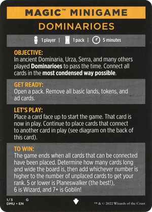 0001 Magic Minigame: Dominarioes S Dominaria United