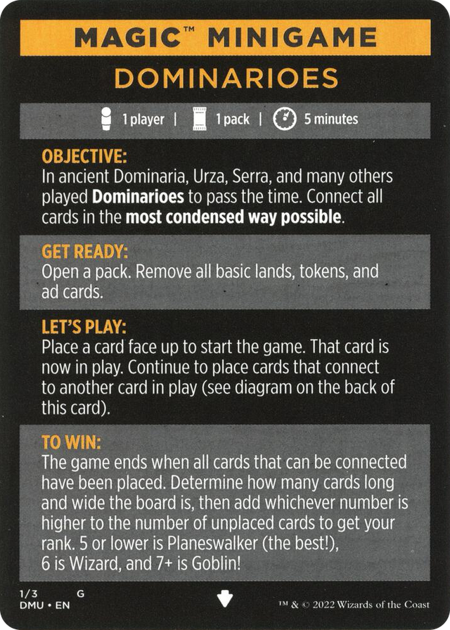 0001 Magic Minigame: Dominarioes S Dominaria United