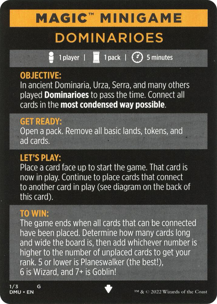0001 Magic Minigame: Dominarioes S Dominaria United