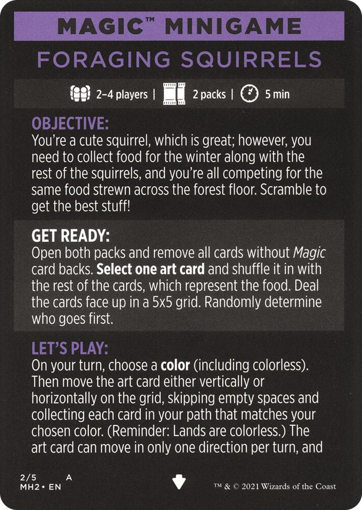 0002 Magic Minigame: Foraging Squirrels S Modern Horizons 2