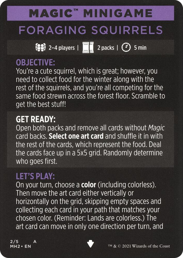 0002 Magic Minigame: Foraging Squirrels S Modern Horizons 2