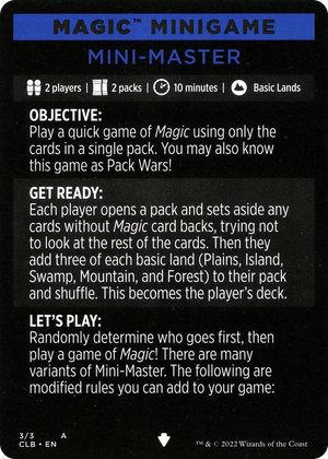 0003 Magic Minigame: Mini-Master S Commander Legends: Battle for Baldur's Gate