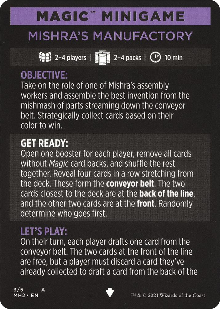 0003 Magic Minigame: Mishra's Manufactory S Modern Horizons 2