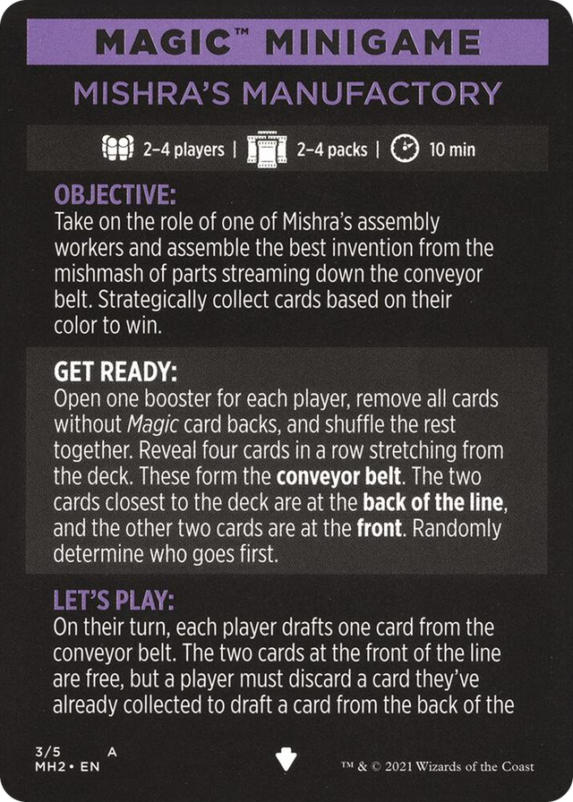 0003 Magic Minigame: Mishra's Manufactory S Modern Horizons 2