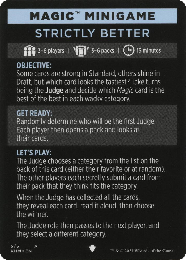 0005 Magic Minigame: Strictly Better S Kaldheim